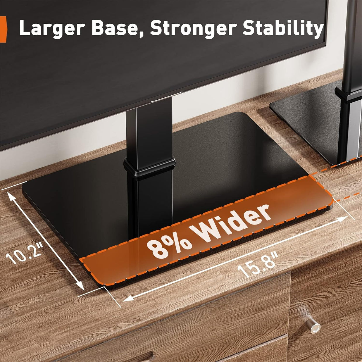 BAYCLARA  Universal Swivel TV Stand Base for 32–65'' TV