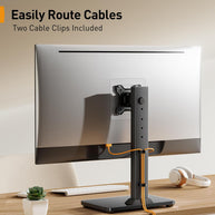 BAYCLARA  Freestanding Monitor Mount for 13-34‘’ TV with 360 Degree Rotation