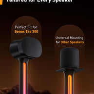 BAYCLARA Speaker Stands Pair Sonicbeam™ with RGB Lighting for Sonos Era 300