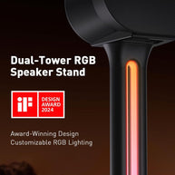 BAYCLARA Speaker Stands Pair Sonicbeam™ with RGB Lighting for Sonos Era 300