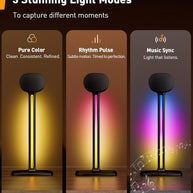 BAYCLARA Speaker Stands Pair Sonicbeam™ with RGB Lighting for Sonos Era 300