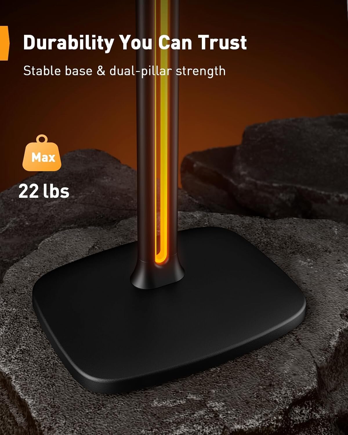 BAYCLARA Speaker Stands Pair Sonicbeam™ with RGB Lighting for Sonos Era 300