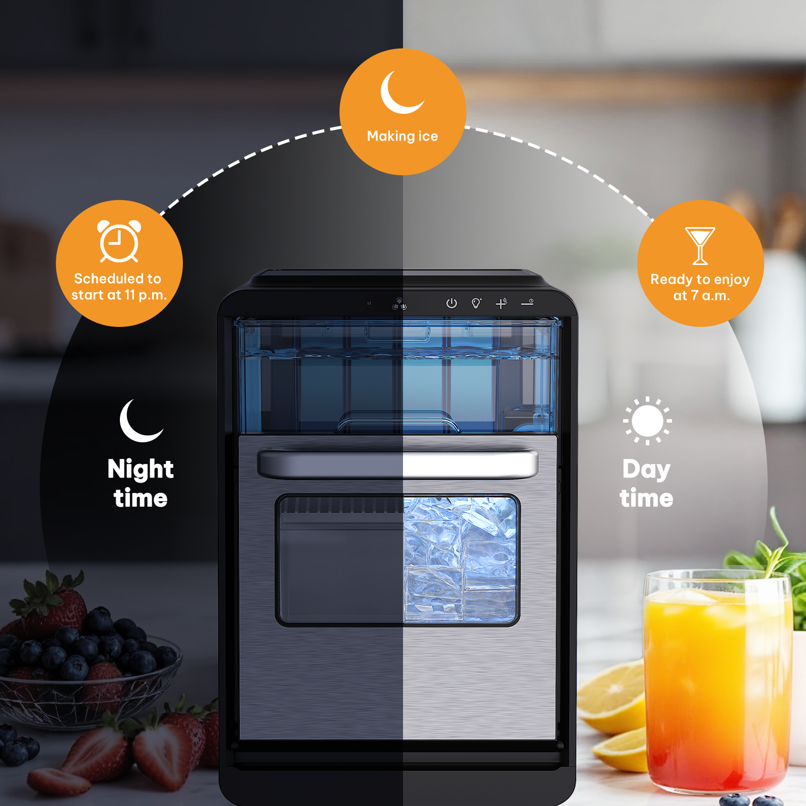 BAYCLARA HomeBar Crescent Ice Maker