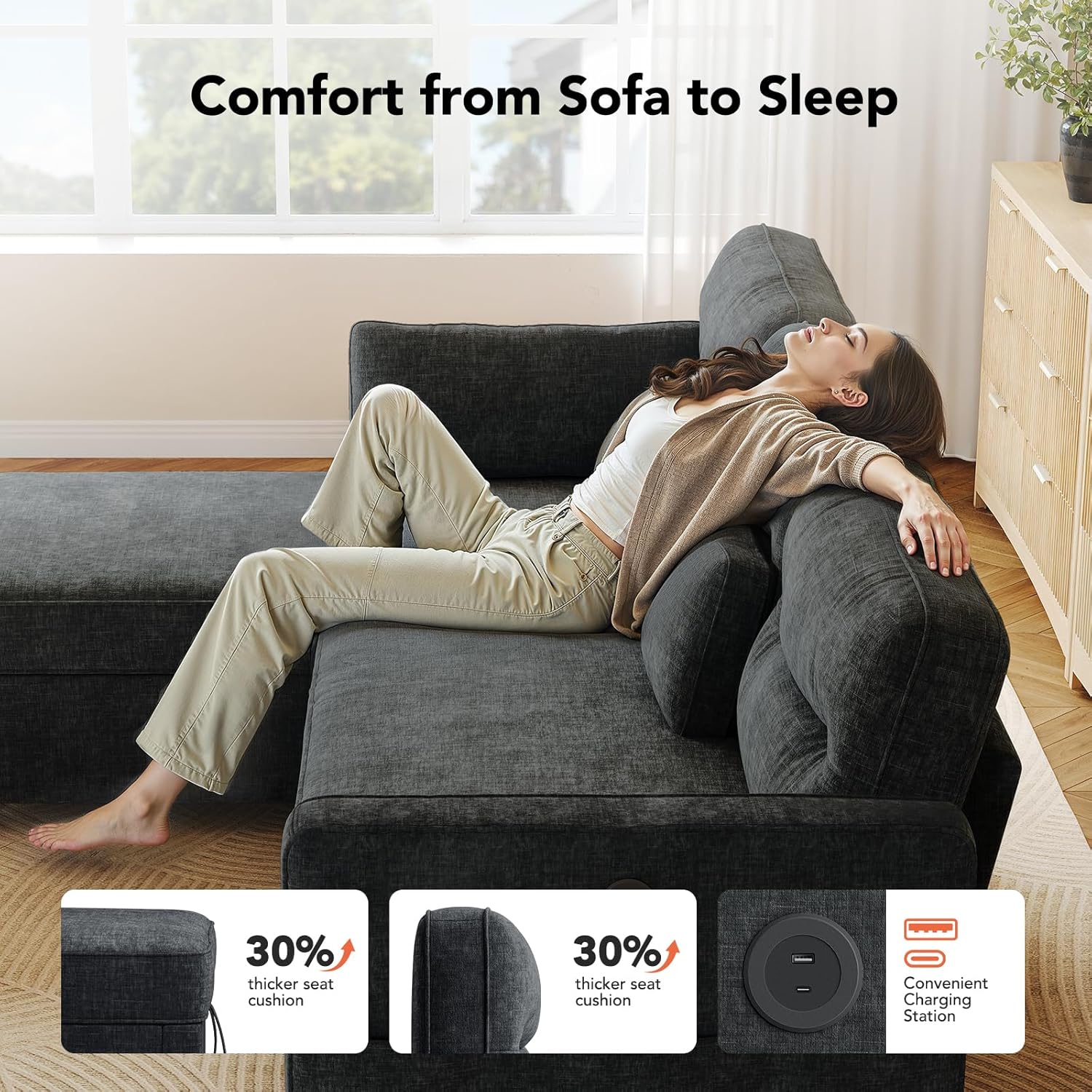 BAYCLARA Sectional Sofa Bed