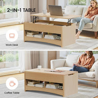 BAYCLARA Oak Lift Top Coffee Table
