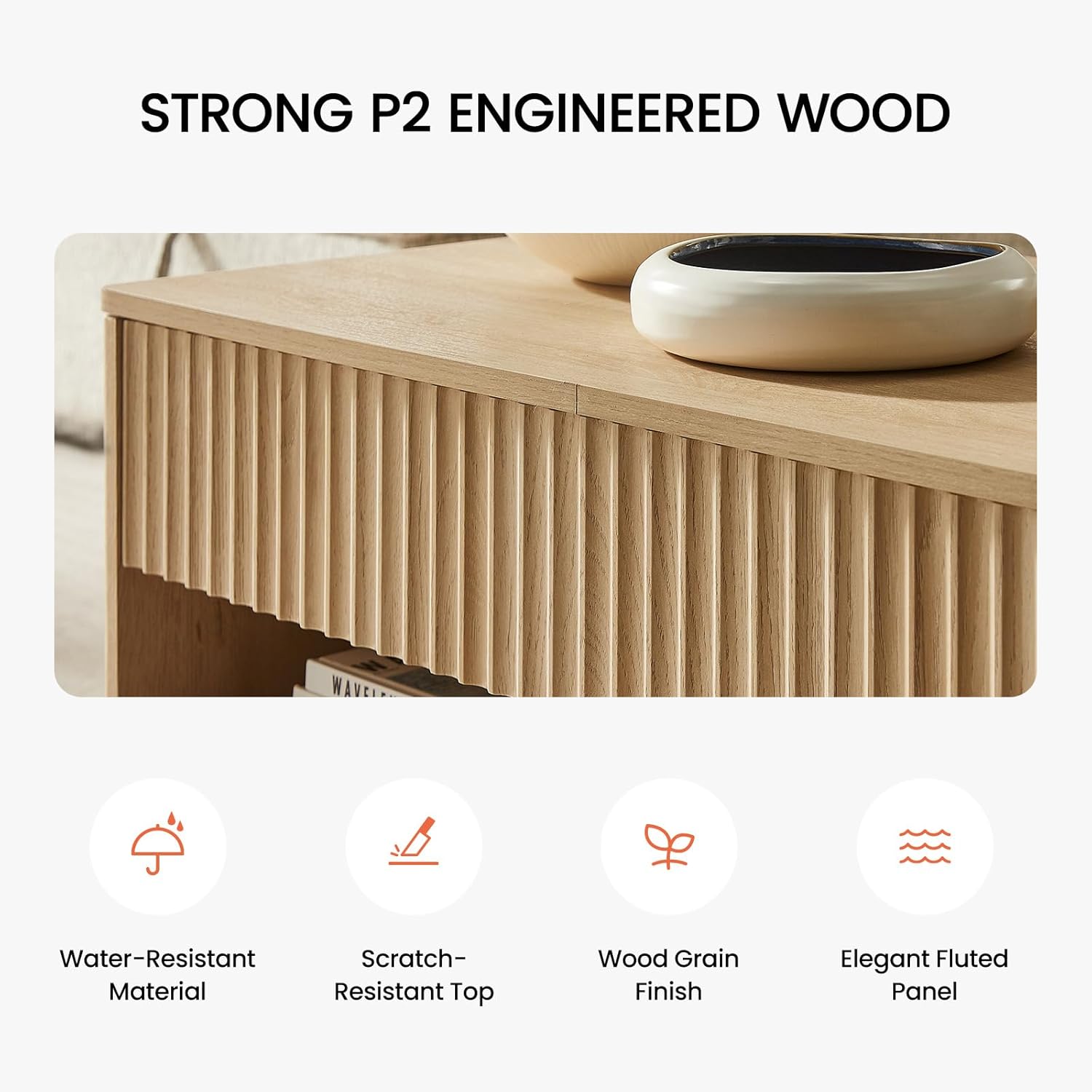 BAYCLARA Oak Lift Top Coffee Table