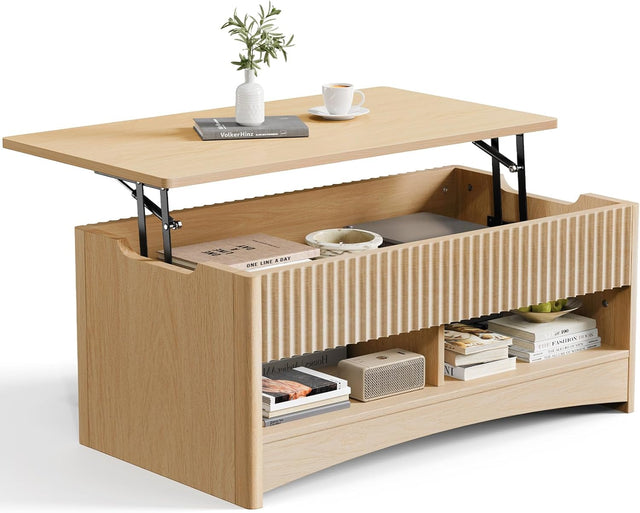 BAYCLARA Oak Lift Top Coffee Table