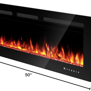 BAYCLARA Electric Fireplace Heater with App