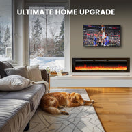 BAYCLARA Electric Fireplace Heater with App