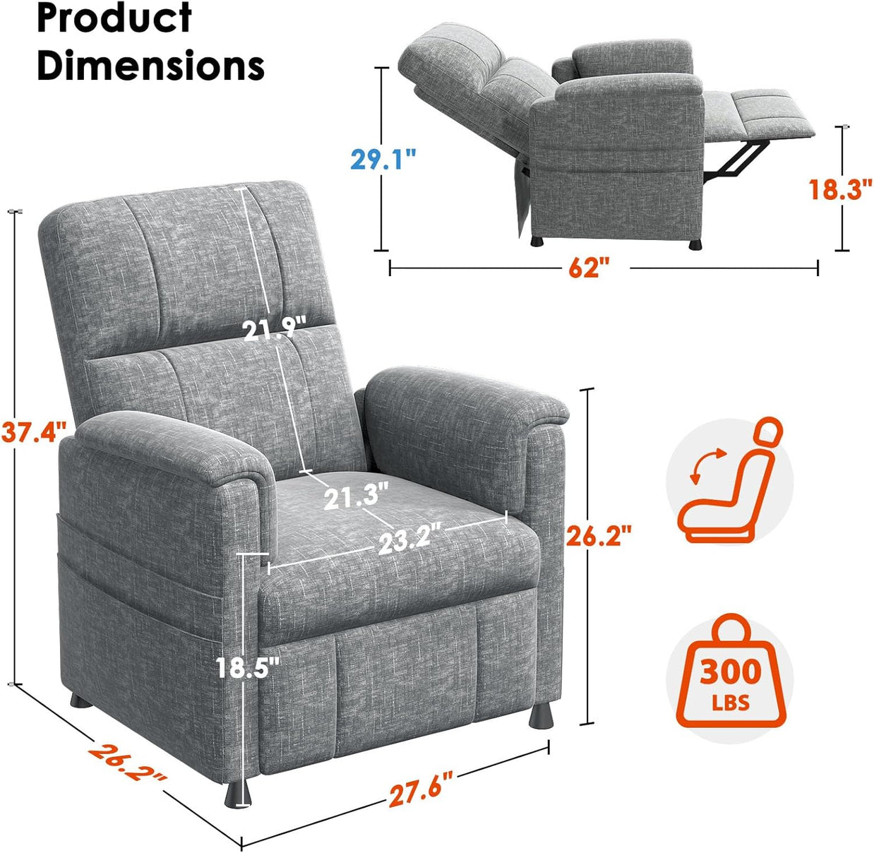BAYCLARA Power Recliner Chair
